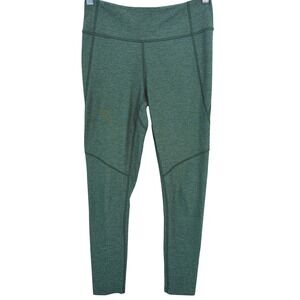 Outdoor Voices TechSweat Leggings Small Green Heathered High Rise 7/8 Activewear